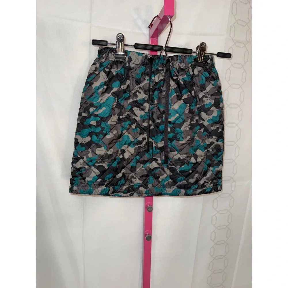 Cikoby Kids Quilted Camo Drawstring Skirt‎ Girls Size 11-12